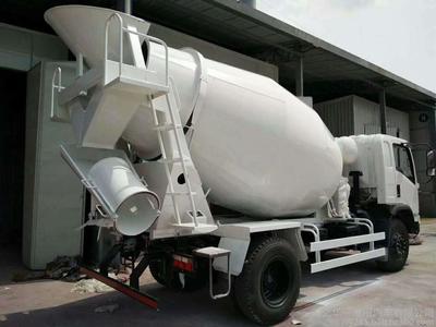 【四川现代-南骏小型搅拌车 4-5方搅拌车 商砼站专用】价格_厂家_图片 -